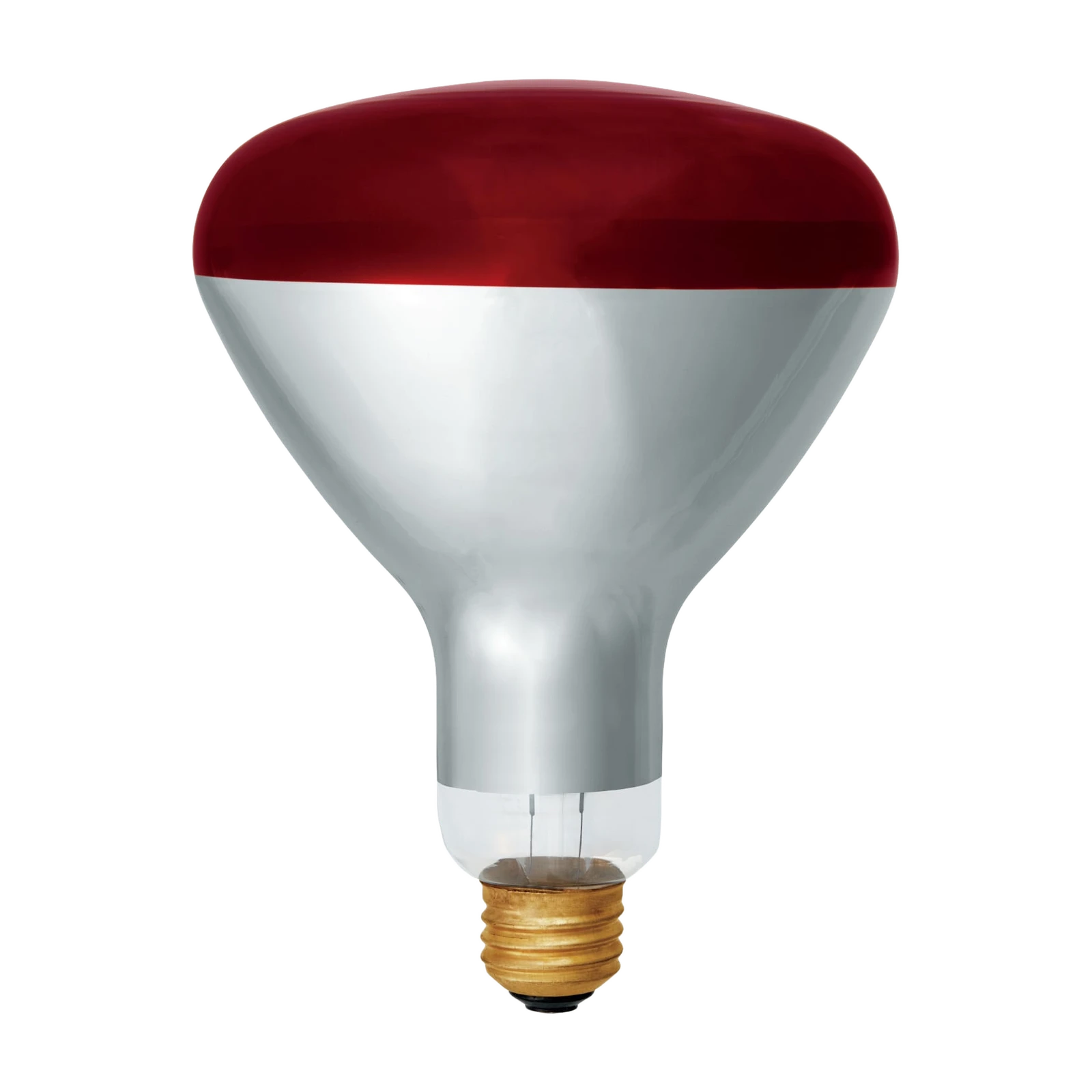 GE 250-watt red glass reflector heat-lamp bulb