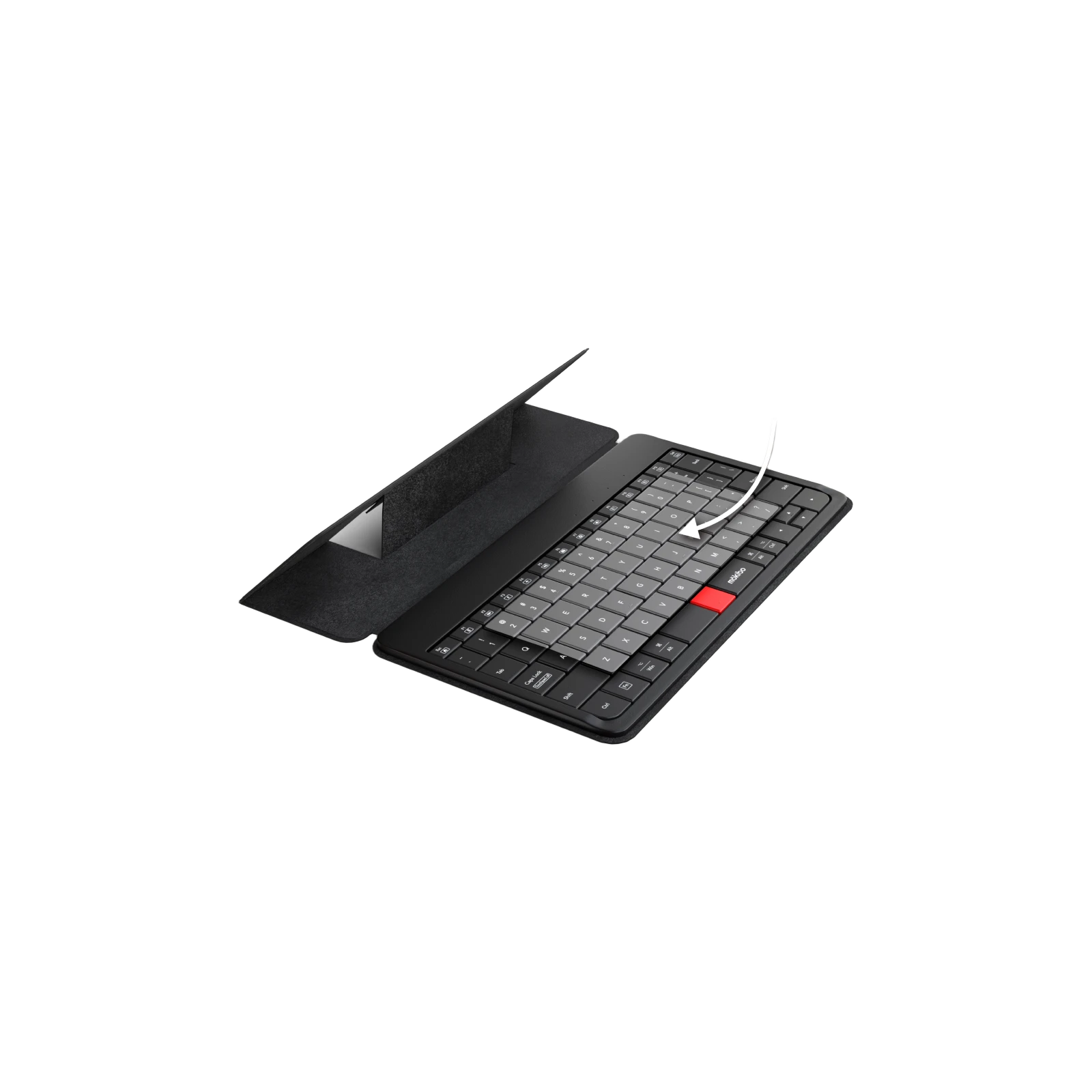 Black Mokibo Fusion Keyboard Universal with folding cover