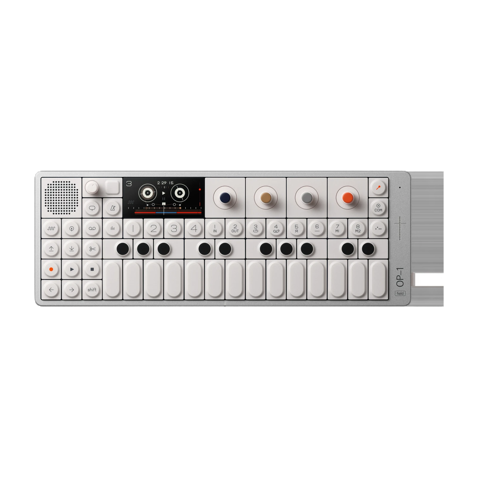 Teenage Engineering OP–1 field synthesizer from above