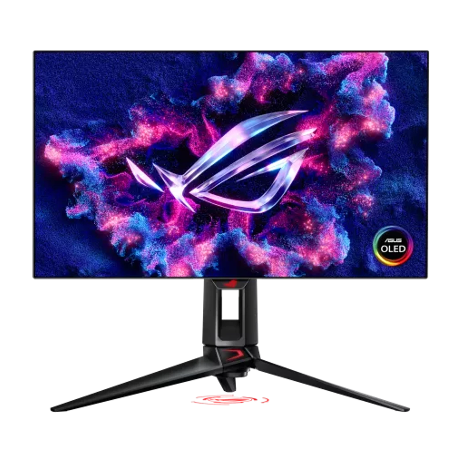 ASUS ROG Swift OLED PG27AQDP gaming monitor from the front